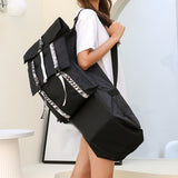 Maxbell Skateboard Bag Backpack Longboard Carry Case Surfboard Carrier Foldable White Webbing