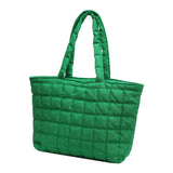 Maxbell Quilted Shoulder Bag Lightweight Handbag Soft for Daily Wear Work Dating Green