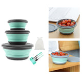 Maxbell Collapsible Bowl Multifunctional Camping Bowl for Kitchen Backpacking Office Green