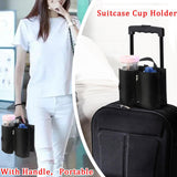 Maxbell Luggage Cup Holder for Suitcase Drink Carrier Gifts for Flight Attendants