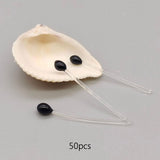 Maxbell 50 Pcs fly Tying Materials Fly Fishing Shrimp Eyes for Fishing Baits Crab