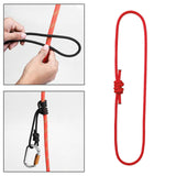 Maxbell 6mm Prusik Cord 120cm Length Knot Rope Braided Lanyard for Climbing Arborist Red