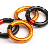 Maxbell Outdoor 24kN Aluminum Alloy Rappel Ring Arborist Rescue Hammock Pack Caving Aureate