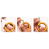 Maxbell Outdoor 24kN Aluminum Alloy Rappel Ring Arborist Rescue Hammock Pack Caving Aureate