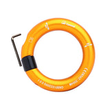 Maxbell Outdoor 24kN Aluminum Alloy Rappel Ring Arborist Rescue Hammock Pack Caving Aureate