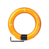 Maxbell Outdoor 24kN Aluminum Alloy Rappel Ring Arborist Rescue Hammock Pack Caving Aureate