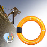Maxbell Outdoor 24kN Aluminum Alloy Rappel Ring Arborist Rescue Hammock Pack Caving Aureate