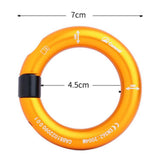 Maxbell Outdoor 24kN Aluminum Alloy Rappel Ring Arborist Rescue Hammock Pack Caving Aureate