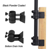 Maxbell 2Pcs Parasol Base Metal Clamp Courtyard Fishing Pole Umbrella Holder Stand