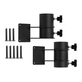 Maxbell 2Pcs Parasol Base Metal Clamp Courtyard Fishing Pole Umbrella Holder Stand