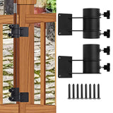 Maxbell 2Pcs Parasol Base Metal Clamp Courtyard Fishing Pole Umbrella Holder Stand