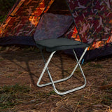 Maxbell Outdoor Folding Stool Strong Load Capacity for Backpacking Traveling Garden
