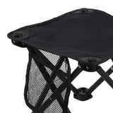 Maxbell Folding Chair Lightweight Stool Camping Stool for Beach Picnic Outdoor black medium