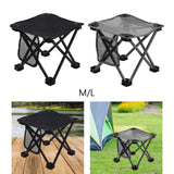 Maxbell Folding Chair Lightweight Stool Camping Stool for Beach Picnic Outdoor black medium