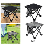 Maxbell Folding Chair Lightweight Stool Camping Stool for Beach Picnic Outdoor black medium