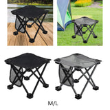 Maxbell Folding Chair Lightweight Stool Camping Stool for Beach Picnic Outdoor black medium