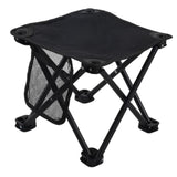 Maxbell Folding Chair Lightweight Stool Camping Stool for Beach Picnic Outdoor black medium