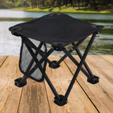 Maxbell Folding Chair Lightweight Stool Camping Stool for Beach Picnic Outdoor black medium