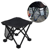 Maxbell Folding Chair Lightweight Stool Camping Stool for Beach Picnic Outdoor black large