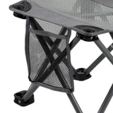 Maxbell Folding Chair Lightweight Stool Camping Stool for Beach Picnic Outdoor grey medium