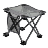 Maxbell Folding Chair Lightweight Stool Camping Stool for Beach Picnic Outdoor grey medium