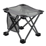 Maxbell Folding Chair Lightweight Stool Camping Stool for Beach Picnic Outdoor grey medium