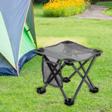 Maxbell Folding Chair Lightweight Stool Camping Stool for Beach Picnic Outdoor grey medium