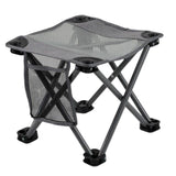 Maxbell Folding Chair Lightweight Stool Camping Stool for Beach Picnic Outdoor grey large