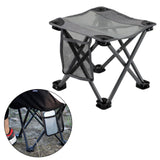 Maxbell Folding Chair Lightweight Stool Camping Stool for Beach Picnic Outdoor grey large