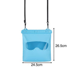 Maxbell Waterproof Storage Bag Swimming Lightweight with Shoulder Strap for Rafting Blue