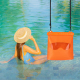 Maxbell Waterproof Storage Bag Swimming Lightweight with Shoulder Strap for Rafting Orange