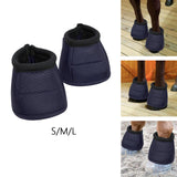 Maxbell Horse Bell Boots Protector Guard Bowl Shock Absorbing Hoof Boot 24.5cmx37cmx12.5cm