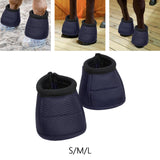 Maxbell Horse Bell Boots Protector Guard Bowl Shock Absorbing Hoof Boot 24.5cmx37cmx12.5cm