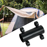 Maxbell Portable Tent Rod Holder Base Fixing Tube Windproof Carbon Steel for Outdoor