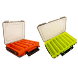 Maxbell Fishing Lure Tackle Box Fishing Bait Box Tackle Storage Box Case Container Orange 20.5x17x5cm