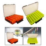 Maxbell Fishing Lure Tackle Box Fishing Bait Box Tackle Storage Box Case Container Orange 20.5x17x5cm