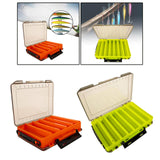 Maxbell Fishing Lure Tackle Box Fishing Bait Box Tackle Storage Box Case Container Orange 20.5x17x5cm