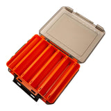 Maxbell Fishing Lure Tackle Box Fishing Bait Box Tackle Storage Box Case Container Orange 20.5x17x5cm