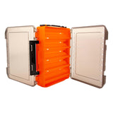 Maxbell Fishing Lure Tackle Box Fishing Bait Box Tackle Storage Box Case Container Orange 20.5x17x5cm