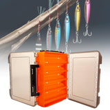 Maxbell Fishing Lure Tackle Box Fishing Bait Box Tackle Storage Box Case Container Orange 20.5x17x5cm