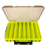 Maxbell Fishing Lure Tackle Box Fishing Bait Box Tackle Storage Box Case Container Yellow 27x19x5cm