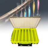 Maxbell Fishing Lure Tackle Box Fishing Bait Box Tackle Storage Box Case Container Yellow 27x19x5cm