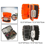 Maxbell Portable Fishing Tackle Box Organizer Storage Equipment Fishing Lure Tool Orange 12.5x10x5cm