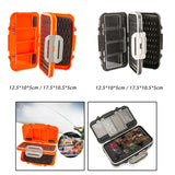 Maxbell Portable Fishing Tackle Box Organizer Storage Equipment Fishing Lure Tool Orange 12.5x10x5cm