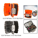 Maxbell Portable Fishing Tackle Box Organizer Storage Equipment Fishing Lure Tool Orange 12.5x10x5cm