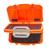 Maxbell Portable Fishing Tackle Box Organizer Storage Equipment Fishing Lure Tool Orange 12.5x10x5cm