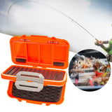 Maxbell Portable Fishing Tackle Box Organizer Storage Equipment Fishing Lure Tool Orange 12.5x10x5cm