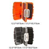 Maxbell Portable Fishing Tackle Box Organizer Storage Equipment Fishing Lure Tool Orange 12.5x10x5cm