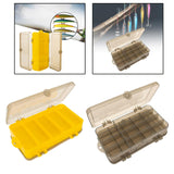 Maxbell Fishing Tackle Box Double Sided Trays Container Equipment Accessories Tool Yellow