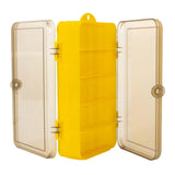 Maxbell Fishing Tackle Box Double Sided Trays Container Equipment Accessories Tool Yellow